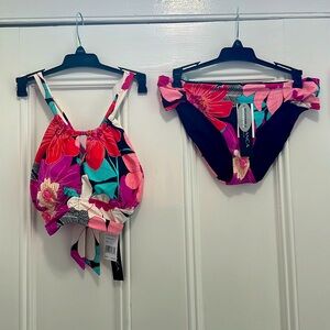 La Blanca cross back bikini size 8